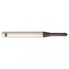 1/16" Dia. - 2-1/2" OAL - Carbide - Ball End HP End Mill-2 FL - Apex Tool & Supply