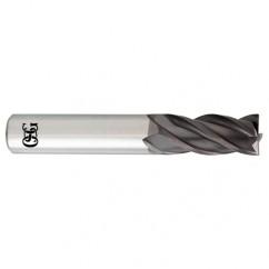 4.5mm x 5mm x 14mm x 51mm 4Fl  Square Carbide End Mill - TiALN - Apex Tool & Supply