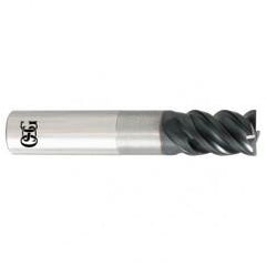 6mm x 6mm x 9mm x 60mm 4Fl  Square Carbide End Mill - TiALN - Apex Tool & Supply
