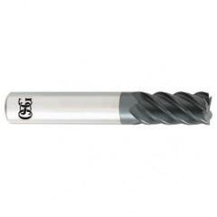 9/32 x 5/16 x 3/4 x 2-1/2 5Fl  C/R Carbide End Mill - TiALN - Apex Tool & Supply