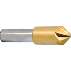 ‎1/8″ Size-1/8″ Shank-90°-M42,TiN 6 Flute Chatterless Countersink - Apex Tool & Supply