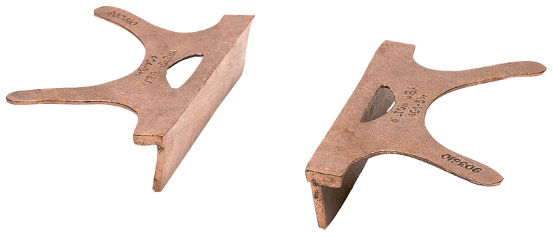 404-4.5, Copper Jaw Caps, 4-1/2" Jaw Width - Apex Tool & Supply