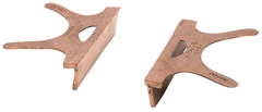 404-4.5, Copper Jaw Caps, 4-1/2" Jaw Width - Apex Tool & Supply