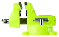 1560, High-Visibility Safety Vise, 6" Jaw Width, 5-3/4" Jaw Opening - Apex Tool & Supply