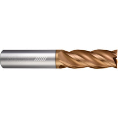 ‎4 Flute - Square - 0.2500″ (1/4) Cutter DIA × 0.2500″ (1/4) Shank DIA × 0.3750″ (3/8) LOC × 2.0000″ (2) OAL  - TPLUS Coated