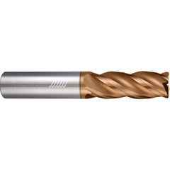 ‎4 Flute - Corner Radius - 0.2500″ (1/4) Cutter DIA × 0.2500″ (1/4) Shank DIA × 0.0200″ Radius × 0.3750″ (3/8) LOC × 2.0000″ (2) OAL  - TPLUS Coated