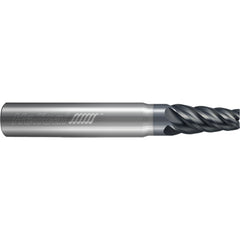 ‎5 Flute - Square - 0.2500″ (1/4) Cutter DIA × 0.3750″ (3/8) Shank DIA × 1.2500″ (1-1/4) LOC × 3.0000″ (3) OAL × 1.5000″ (1-1/2) Reach - APLUS Coated