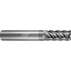 ‎5 Flute - Corner Radius - 0.1875″ (3/16) Cutter DIA × 0.2500″ (1/4) Shank DIA × 0.0100″ Radius × 0.3750″ (3/8) LOC × 2.5000″ (2-1/2) OAL  - NPLUS Coated