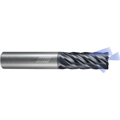 ‎6 Flute - Corner Radius - 0.7500″ (3/4) Cutter DIA × 0.7500″ (3/4) Shank DIA × 0.0600″ Radius × 2.2500″ (2-1/4) LOC × 5.0000″ (5) OAL  - APLUS Coated