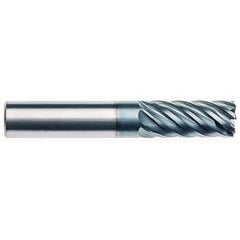 6mm x 6mm x 18mm x 63mm x 7 Flute  0,5mmR 3xD Pow-R-Path Mill AlCRNX Coated-Series IPT7-CR - Apex Tool & Supply