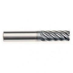 6mm x 6mm x 12mm x 57mm x 7 Flute  Square 2xD Pow-R-Path Mill AlCRNX Coated-Series IPT7-SQ - Apex Tool & Supply