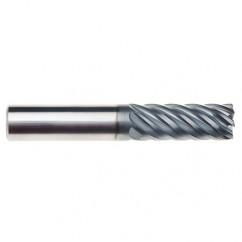 6mm x 6mm x 24mm x 75mm x 7 Flute  0,5mmR 4xD Pow-R-Path Mill AlCRNX Coated-Series IPT7-CR - Apex Tool & Supply