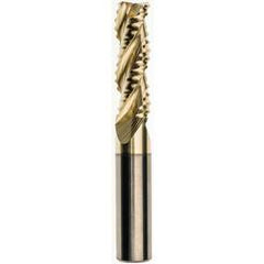 10 x 10 x 30 x 75mm 0.5mm Radius 3 Flute Carbide M233 Streaker Roughing End Mill-ZrN - Apex Tool & Supply