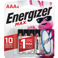 AAA Max Alkaline Battery 4 Pack - Apex Tool & Supply