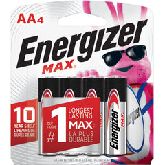 AA Max Alkaline Battery 4 Pack - Apex Tool & Supply