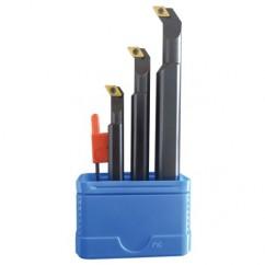 Set of 3 Boring Bars - Includes 1 of Each: A06JSTFCR2, A08KSTFCR2, A10MSTFCR2 - Apex Tool & Supply