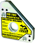 Magnetic Welding Square - Covered Heavy Duty - 3-3/4 x 3/4 x 4-3/8'' (L x W x H) - 75 lbs Holding Capacity - Apex Tool & Supply