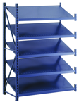 52 x 24 x 78" - Welded Frame Single Tilt Shelving Add-On Unit (Gray) - Apex Tool & Supply