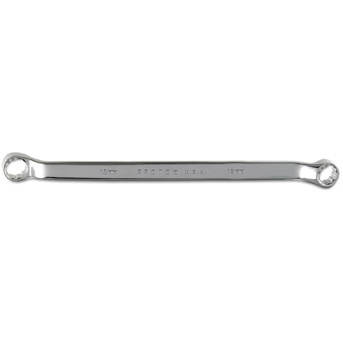‎Proto Full Polish Offset Double Box Wrench 12 × 13 mm - 12 Point - Apex Tool & Supply