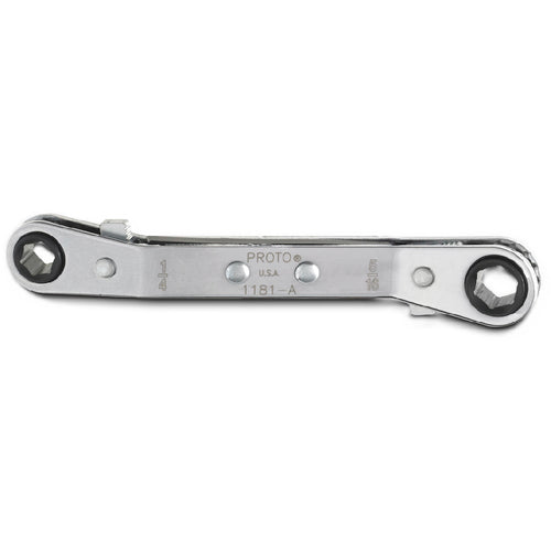 ‎Proto Offset Double Box Reversible Ratcheting Wrench 1/4″ × 5/16″ - 6 Point - Apex Tool & Supply