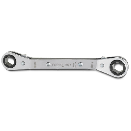 ‎Proto Offset Double Box Reversible Ratcheting Wrench 3/8″ × 7/16″ - 6 Point - Apex Tool & Supply