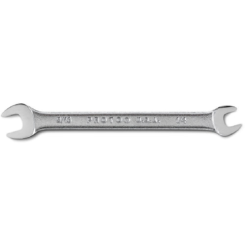 Proto Satin Open-End Wrench - 1/4″ × 5/16″ - Apex Tool & Supply