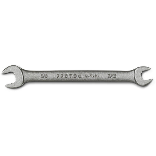 Proto Black Oxide Open-End Wrench - 5/16″ × 3/8″ - Apex Tool & Supply