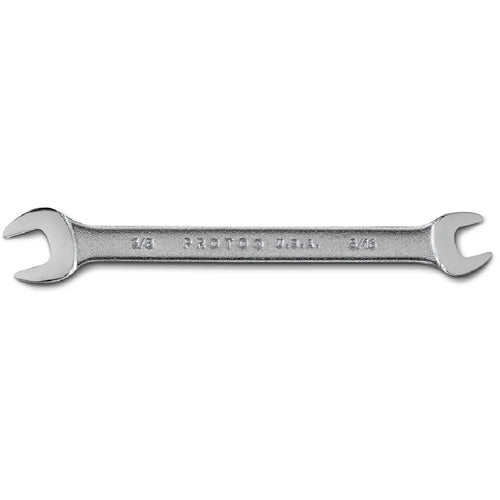 Proto Satin Open-End Wrench - 3/8″ × 5/16″ - Apex Tool & Supply
