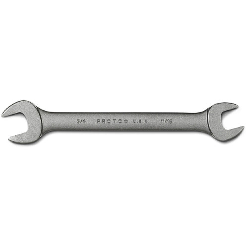 Proto Black Oxide Open-End Wrench - 11/16″ × 3/4″ - Apex Tool & Supply