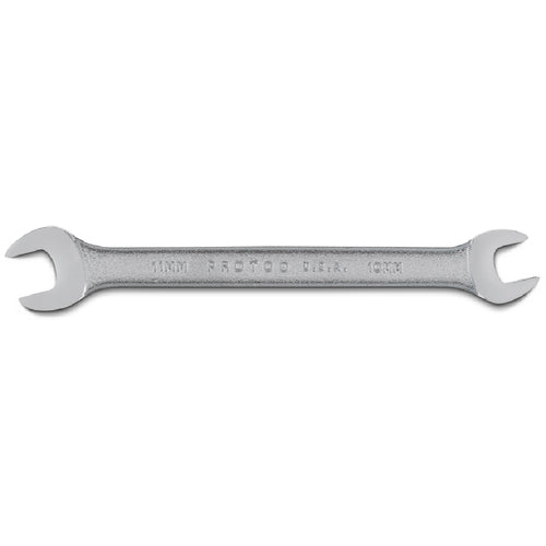 Proto Satin Open-End Wrench - 10 mm × 11 mm - Apex Tool & Supply