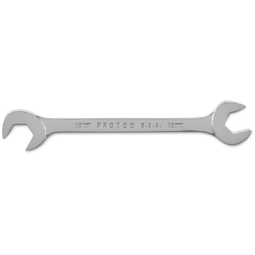 Proto Full Polish Metric Angle Open End Wrench 12 mm - Apex Tool & Supply