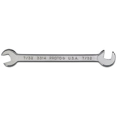 Proto Short Satin Angle Open-End Wrench - 7/32″ - Apex Tool & Supply