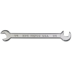 Proto Short Satin Angle Open-End Wrench - 1/4″ - Apex Tool & Supply
