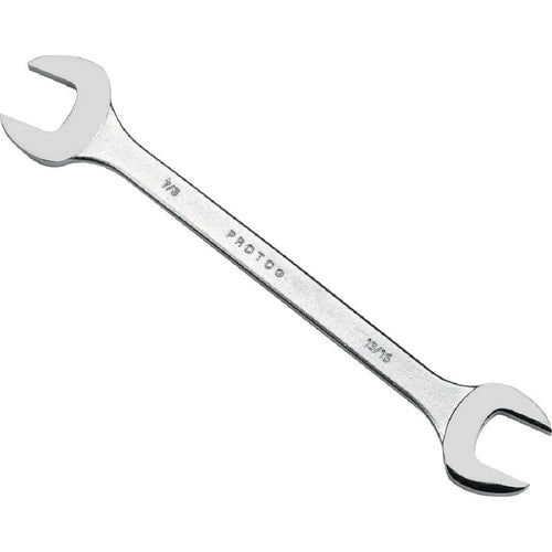 Proto Extra Thin Satin Open-End Wrench - 1/2″ × 9/16″ - Apex Tool & Supply