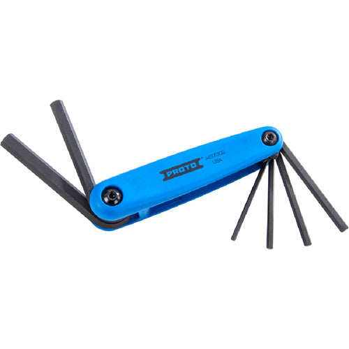 Proto 6 Piece Metric Long Folding Hex Key Set - Apex Tool & Supply