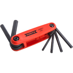 ‎Proto 6 Piece Folding Hex Key Set with Comfort Grip: 5/32-3/8″ - Apex Tool & Supply
