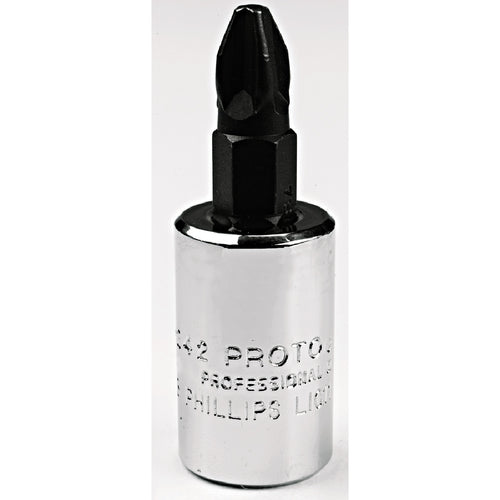 Proto 3/8″ Drive Phillips Screwdriver Bit Socket - #4 - Apex Tool & Supply