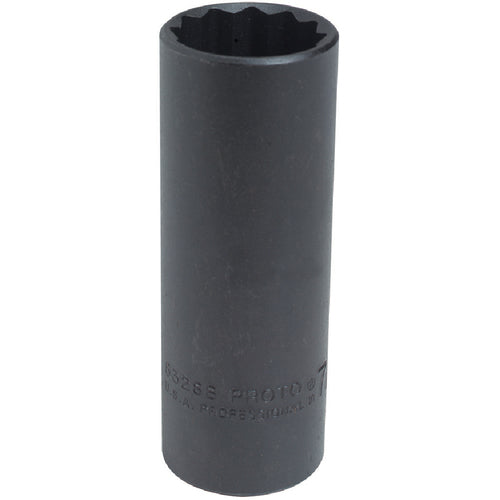 ‎Proto 1/2″ Drive Black Oxide Deep Socket 7/8″ - 12 Point - Apex Tool & Supply