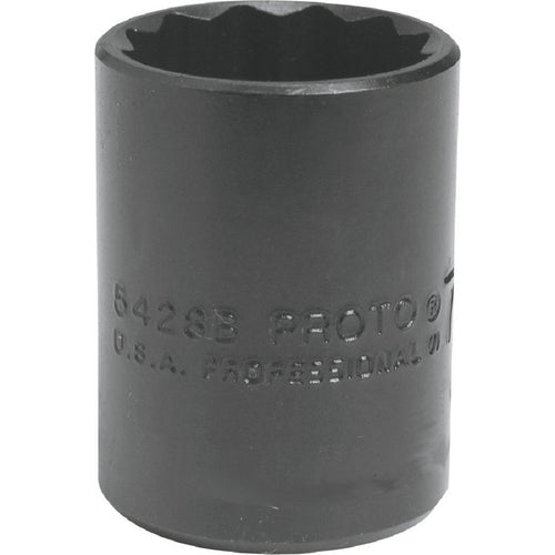 ‎Proto 1/2″ Drive Black Oxide Socket 1″ - 12 Point - Apex Tool & Supply