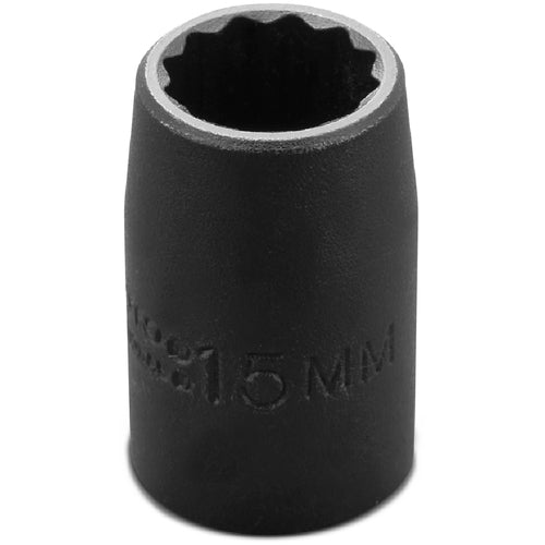 ‎Proto 1/2″ Drive Thin Wall Impact Socket 15 mm - 12 Point - Apex Tool & Supply