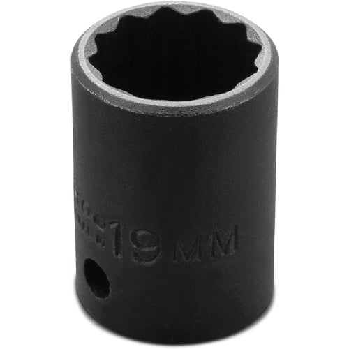 ‎Proto 1/2″ Drive Thin Wall Impact Socket 19 mm - 12 Point - Apex Tool & Supply