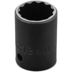 ‎Proto 1/2″ Drive Thin Wall Impact Socket 19 mm - 12 Point - Apex Tool & Supply