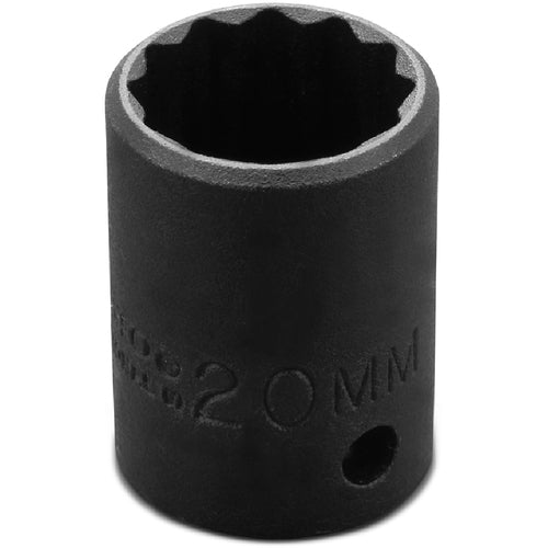 ‎Proto 1/2″ Drive Thin Wall Impact Socket 20 mm - 12 Point - Apex Tool & Supply