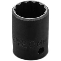 ‎Proto 1/2″ Drive Thin Wall Impact Socket 20 mm - 12 Point - Apex Tool & Supply