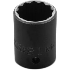 ‎Proto 1/2″ Drive Thin Wall Impact Socket 21 mm - 12 Point - Apex Tool & Supply