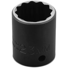 ‎Proto 1/2″ Drive Thin Wall Impact Socket 23 mm - 12 Point - Apex Tool & Supply