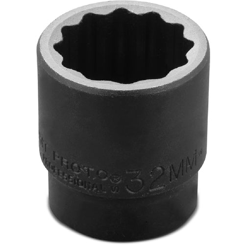 ‎Proto 1/2″ Drive Thin Wall Impact Socket 32 mm - 12 Point - Apex Tool & Supply