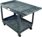 Service Cart - 31-1/8 x 17-1/8'' 2 Shelves 550 lb Capacity - Apex Tool & Supply