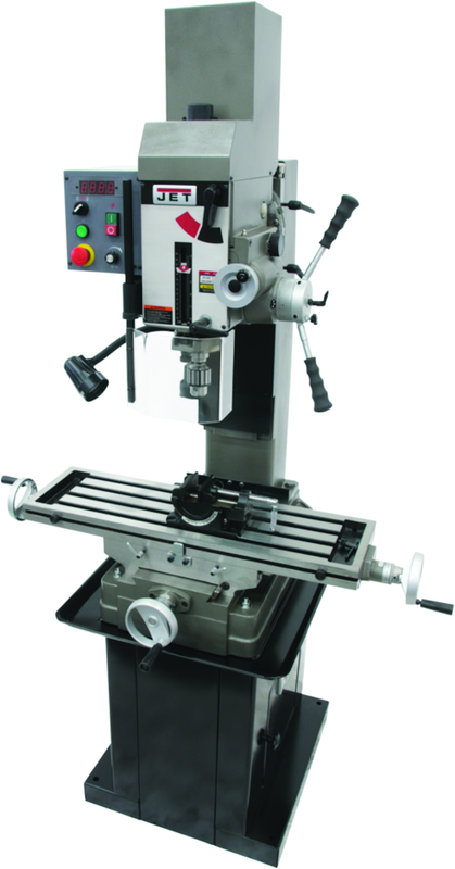 JMD-45VSPFT Variable Speed Geared Head Square Column Mill Drill with Power Downfeed - Apex Tool & Supply