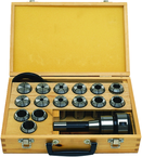 CCS-1 Mill Chuck with Collet Set and Carry case; R8 Shank; 1/8" to 1" Capacity - Apex Tool & Supply